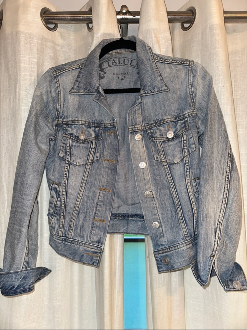 Talula Light Blue Washed Denim Jacket